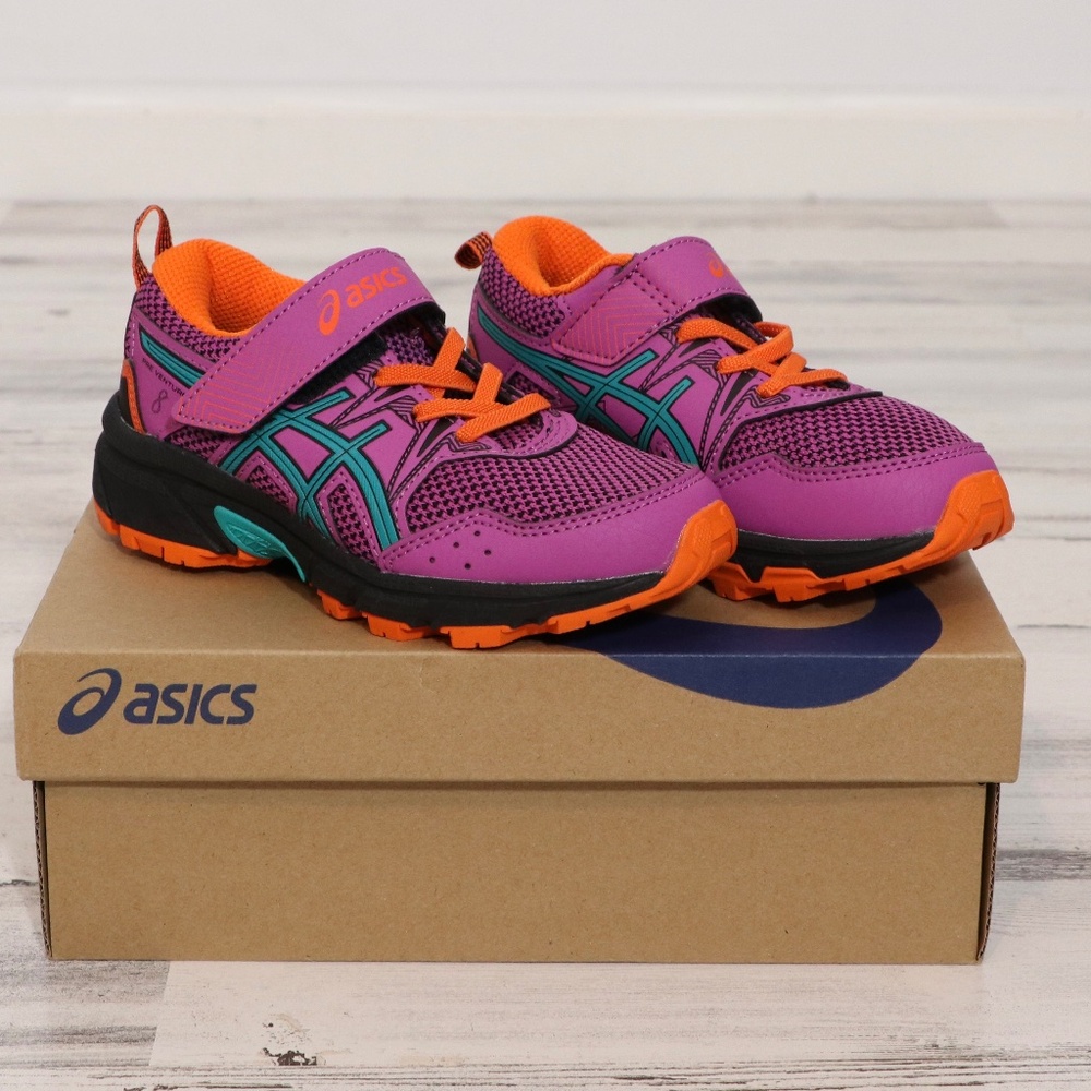 ASICS Kid's PRE Venture 8 Pre-School Running Shoes, K11, Digital Grape/Baltic Je
